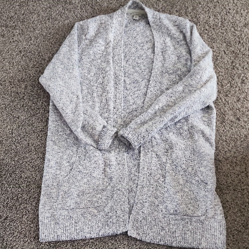 L.L. Bean Black and White Knit Sweater